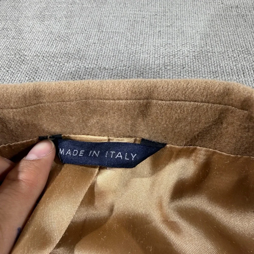Made in Italy Blazer Mens 44 Camel Tan Excellent 100% Camel Hair Sport Coat‎